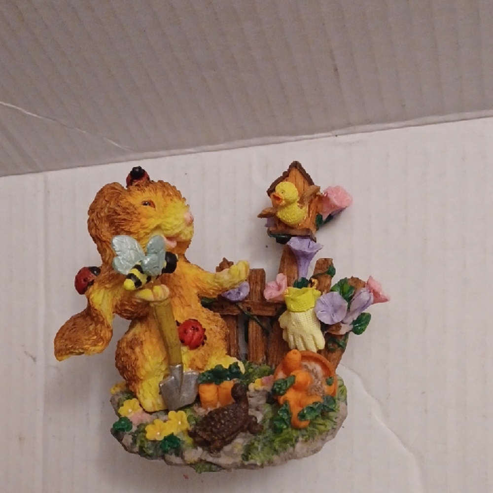 4/$40 Colorful Easter Bunny Garden Figurine